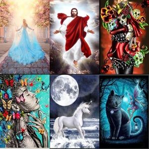 One 5D DIY Full Drill Diamond Painting Kit Do it yourself art craft